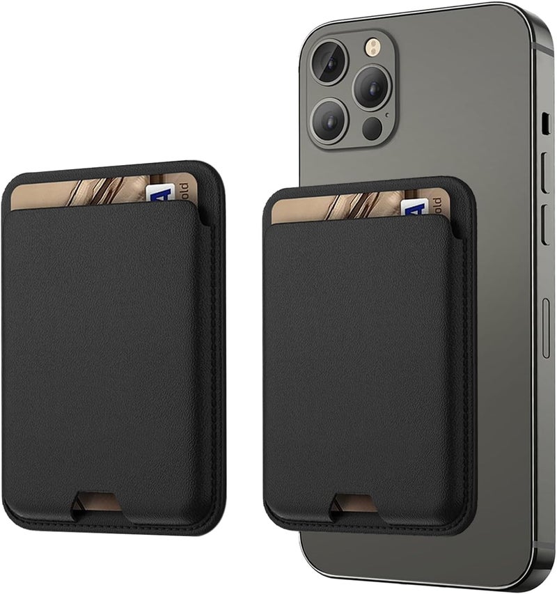 iLodn Magnetic Wallet Compatible with MagSafe for iPhone 17 16 15 14 13 12 Pro Max Air Plus Model, Mag 3 Safe Card Holder Stick on Accessories for Apple Cell Phone & Case, 2Midnight - Image 1